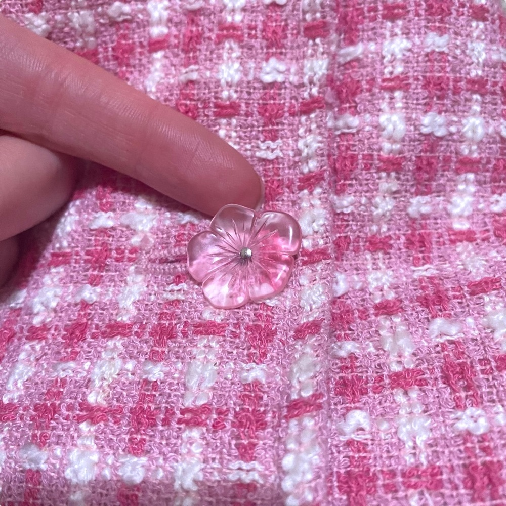 Vintage Pink Pea Coat - Picture 4 of 4